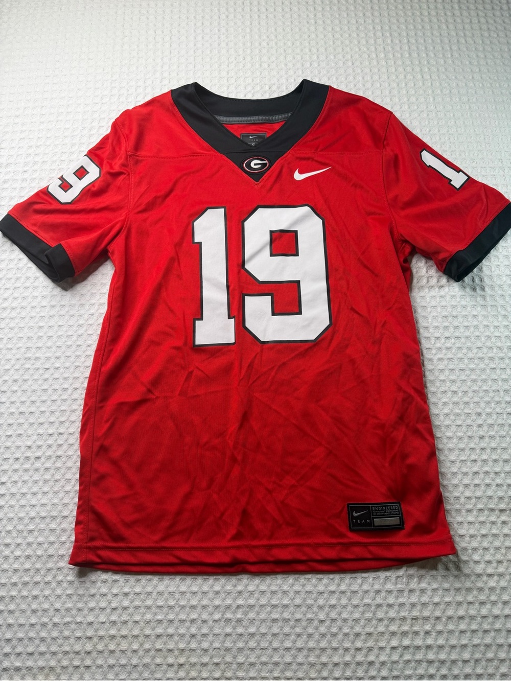 Men's Nike Brock Bowers Red Georgia Bulldogs Alumni Player Game Jersey S(399)